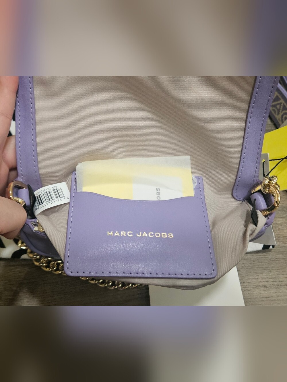 Marc Jacobs The J Marc Mini Shoulder Bag (Lavender/Gold) - Picture 11 of 16